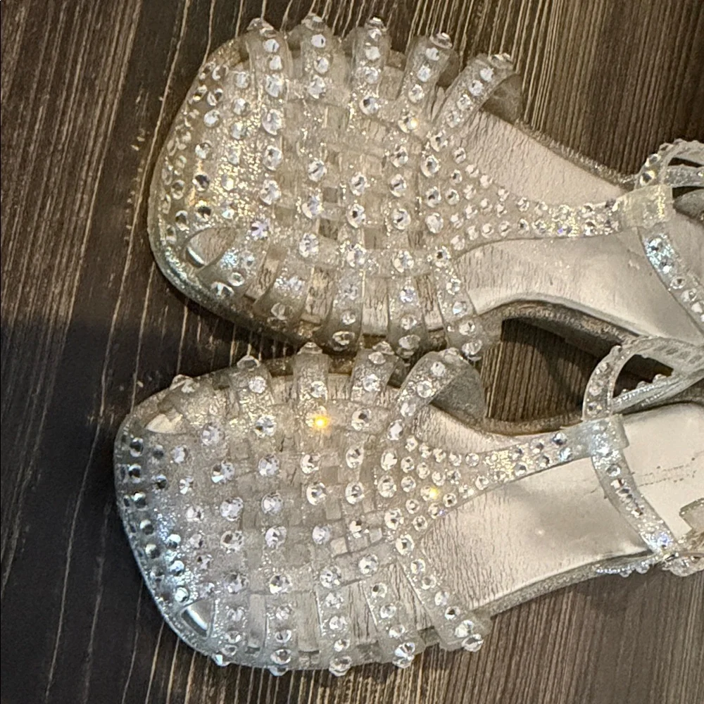 Jeffrey Campbell Gelly Silver Studded Sandals - Picture 8 of 8